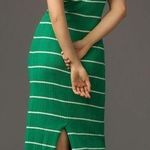 Anthropologie Daily Practice Sweater Tank Midi Striped green Purple White M Photo 1