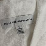 Dress the Population NEW white dress iris front slit long gown sleeveless v-neck Photo 4