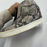 MIA  Shoes Womens 8.5 Christie Black Tan Snake Reptile Wedge‎ Sneakers Photo 4