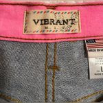 Vibrant  m.i.u. Shorts. Pink waistband stretch. Size L Photo 2