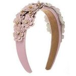 Jeweled Floral Headband Pink Photo 0