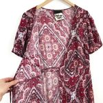 Darlove Jones  Maxi Wrap Dress Pink Magenta M Photo 5