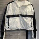 Adidas white cropped wind breaker Photo 0