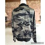 Marrakech Bomber Jacket Satin Camo Gray L Full Zip Size L Photo 10