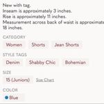 True Craft Super Soft Stretch Jean Cutoff Shorts Tru Craft Distressed Denim Womens 15 New Photo 13