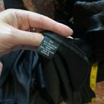 MSK RHIBESTONE COLLAR BLACK BELL SLEEVE DRESS V NECK CUT OUT Photo 5