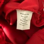 Velvet Torch  Dress Sheath Lace Trim Back Stretch Sexy Racerback Red Size M Photo 4