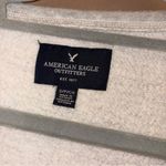 American Eagle 3/4 Sleeve Cropped Sweatshirt "No Merci" light grey small Photo 2