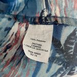 J.Crew Blue Palm Tree Halter Silky Tank Top Camisole Tropical Vacation Babydoll Photo 3