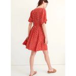 Madewell ‎ Sophia Mini Dress Bandana Flower Red Spring Button Down Women's Size M Photo 2