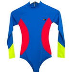 Aviator Nation Color Block Long Sleeve Surf One Piece Swimsuit XS Photo 0