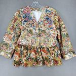 Soft Surroundings  NWOT Ariege Floral‎ Lace Beaded Embroidered Jacket Size M $160 Photo 0