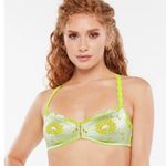 Savage X Fenty Perfect Poppies Lace Bralette Large Green Blue Romantic Delicate Photo 0
