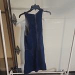 RE/DONE  Denim Split-Front Racerback Mini Dress Size S $395 Photo 6