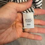 Van Heusen White with Black Stripes Top Size Large Photo 6