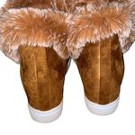Jessica Carlyle Suede Fur Trim Sneaker Booties Photo 4