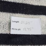 ZARA Black and Cream Stripe Knit Top NWT Size Small Black Stripe Top Photo 9