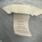 H&M  Light Blue 100% Cotton Button-Up Shirt XS Photo 3
