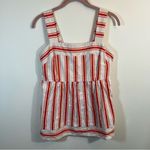 CAbi ✨ 6102 Cream Orange Striped Brunch Top Size S Photo 2