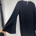 ZARA  cape sleeve little black dress basic wardrobe staple funeral Photo 4