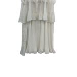 Ramy Brook Shauna Dress Pleated Tiered Chiffon Ivory White Size Small Photo 8