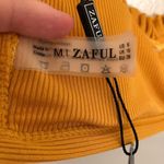 Zaful  Bikini Top Mustard Yellow Ribbed Medium 6 Photo 3
