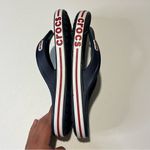 Crocs Bayaband Flip Flops Red and White Accents Unisex Women’s 9 Men’s 7 Photo 3