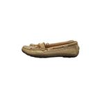 Clarks Clark Artisan Gold Speckled Slip On Dunbar Driving Shoes Size 6.5M Comfort Soft Photo 3