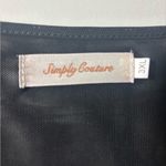 Simply Couture  3XL Plus Formal Tunic embroidered embellishment Black Gold EUC Photo 2