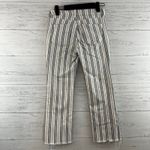 Pilcro High Rise Boot Cut Striped Pants Size 26 White Photo 6
