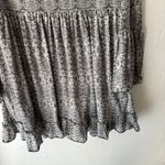 Sea Gypsies Dress Womens Medium Long Sleeve Boho Mini Ruffle Hem Tie Back Photo 2