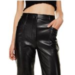 Wilfred x Aritzia - The Rebel Straight Leg Vegan Leather Utility Pant Sz 4 Photo 2