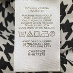 Ann Taylor Houndstooth Ruffle Neck Button Up Blouse Retro Cowgirl Small Photo 5