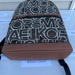Michael Kors MK Cooper Graphic Logo Backpack- Brown/Black Photo 7