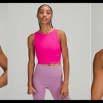 Lululemon Power Pivot Tank Top *Rib Sonic Pink Photo 1
