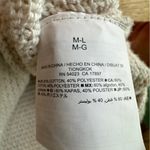 Old Navy  Women’s M/L Cream Cap Sleeve Crocheted Womens Sweater Long Knit Photo 2