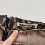 Reformation  Women's Animal Print Leopard Marlon Stretch  High Crop Pants Size 4‎ Photo 7
