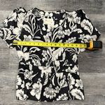 Anthropologie NWOT Somerset Blouse tropical black white floral top - XS Photo 9