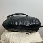 Hobo International Black Leather Satchel Dome Tote Buckle Purse Handle Bag Photo 5