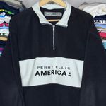 Perry Ellis Vintage Y2K Style America Fleece Quarter Zip Pull Over Sweater Equivalent Size 2XL women Photo 1