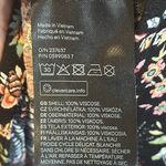 H&M  Black and Pink floral Long Sleeve bell ruffle Retro style Dress Size 14 Photo 5