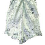 Victoria's Secret Victoria’s Secret Satin Sleep Romper Nightie Misty Jade Starry Night Size Medium Photo 10
