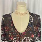 Coastal Blue  Black Ruched Sheer Sundress Resort Wear (765) Photo 6