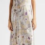 Vince NEW  Wild Flower Cowl Neck A-Line Midi Dress Photo 0