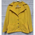vintage Tucker women’s Yellow blazer Size large 60’s 70’s Photo 0