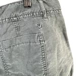 American Eagle Outfitters Y2K Micro Shorts Womens 8 Gray Linen Cotton Booty Photo 3