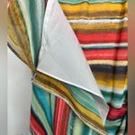 Cynthia Steffe Seamline  Colorful Striped Sun Dress Size 12 Rainbow Photo 6