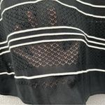 Ming Wang  Open Knit 3/4 Sleeve Cardigan Business Casual Workwear Black Women's M Photo 2