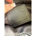 Coach Penelope Black Pebble Leather Leaf Zipper Medium Satchel Tote Bag Purse Photo 4