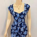Forever 21  blue floral romper, Size Small Photo 0